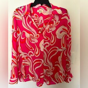 L’agence blouse 100% silk (print similar to Emilio Pucci)